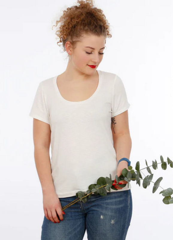 Studio Schnittreif - FRAU ANICA Basicshirt mit Rundhalsausschnitt, Kurz- und Langarm, PAPIERSCHNITT